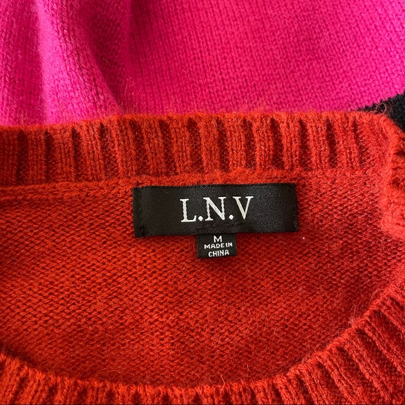 Colorblock Striped Multicolor Knit Sweater - Picture 3 of 4